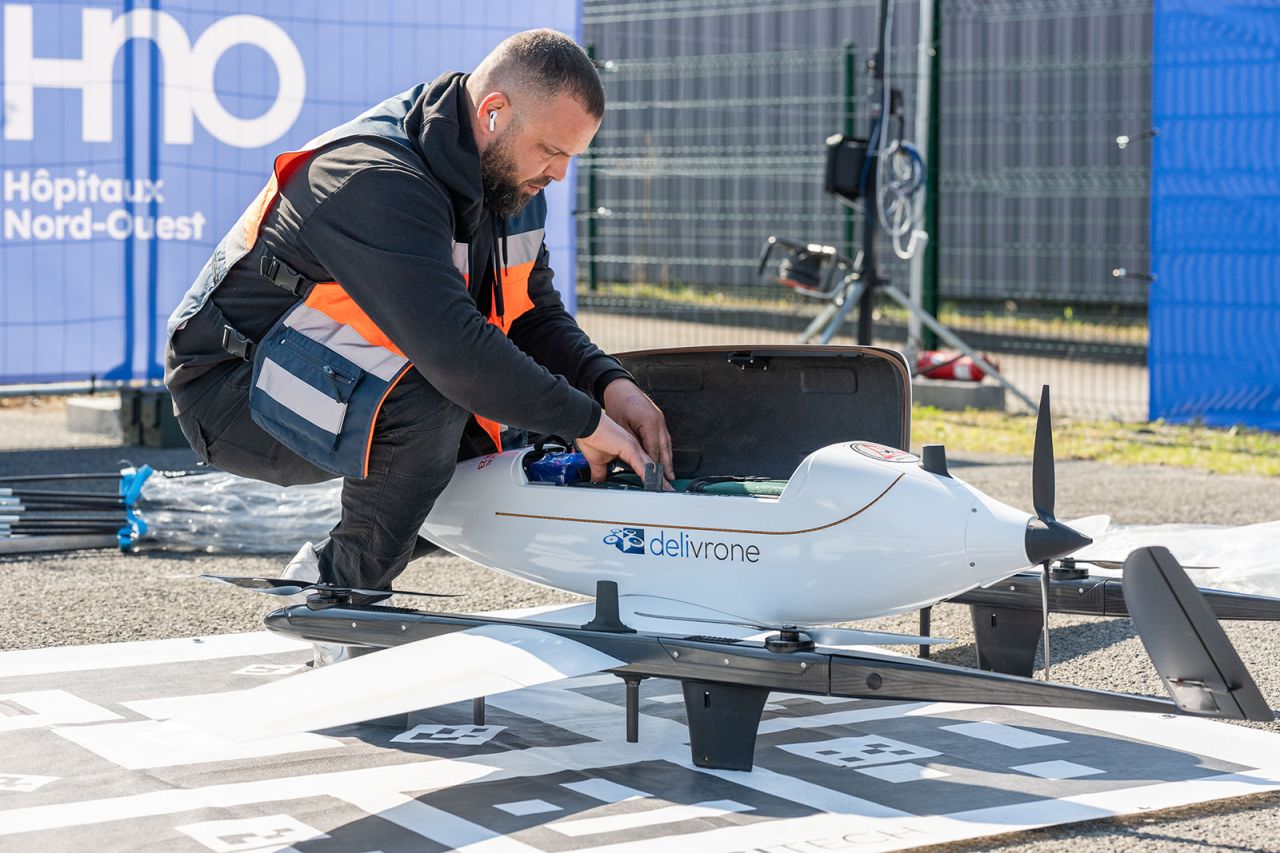 Préparation du drone